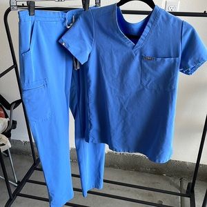 Women’s nursing scrubs.